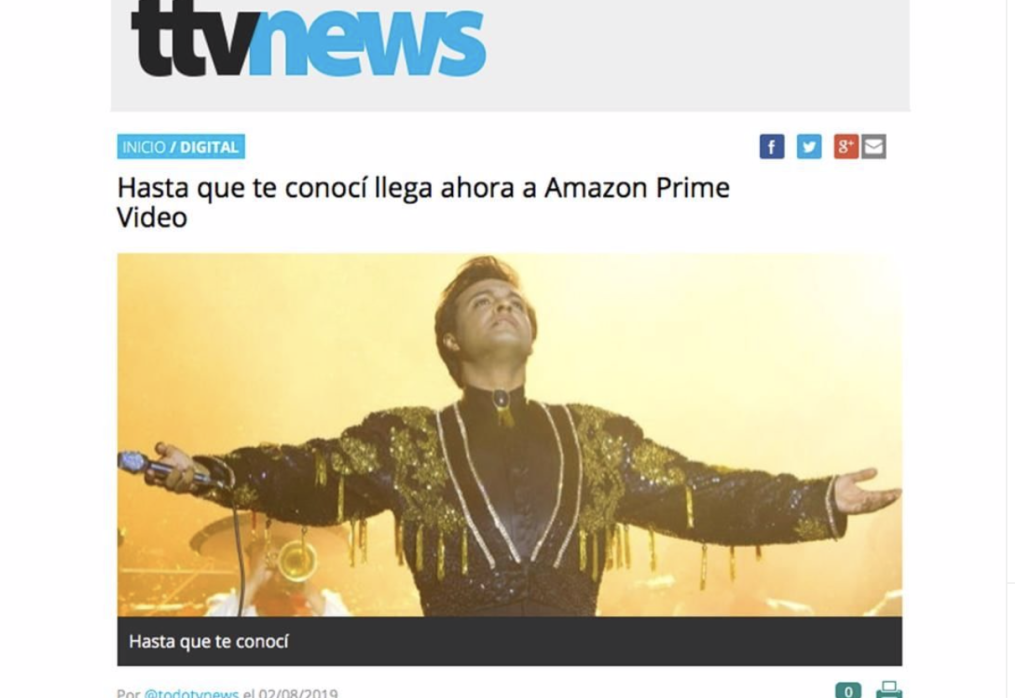 HASTA QUE TE CONOCÍ LLEGA AHORA A AMAZON PRIME VIDEO